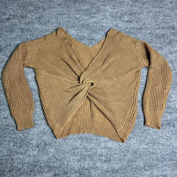Knitted Love True Tan Women's Sweater Size M - Picture 2 of 12